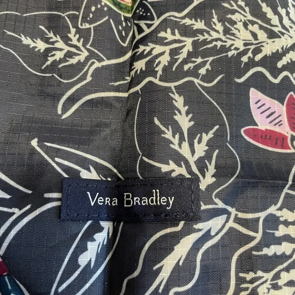 NWT Vera Bradley Owl Collapsible Tote in Night Sky Keychain - Picture 8 of 12